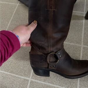 Frye Dark Brown Leather Boots